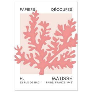 Artfulprints Poster Matisse – Aqua bloom taupe – A4 21×29.7 cm – Taupe Artfulprints Poster Matisse – Aqua bloom taupe – A4 21×29.7 cm – Taupe