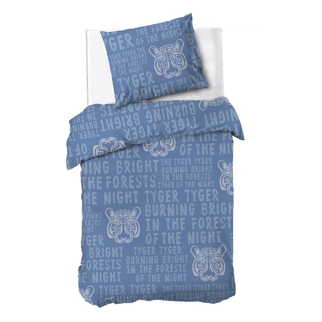 Dindi Home - Dekbedovertrek Wild Fairytales - 140x220 cm - Blauw