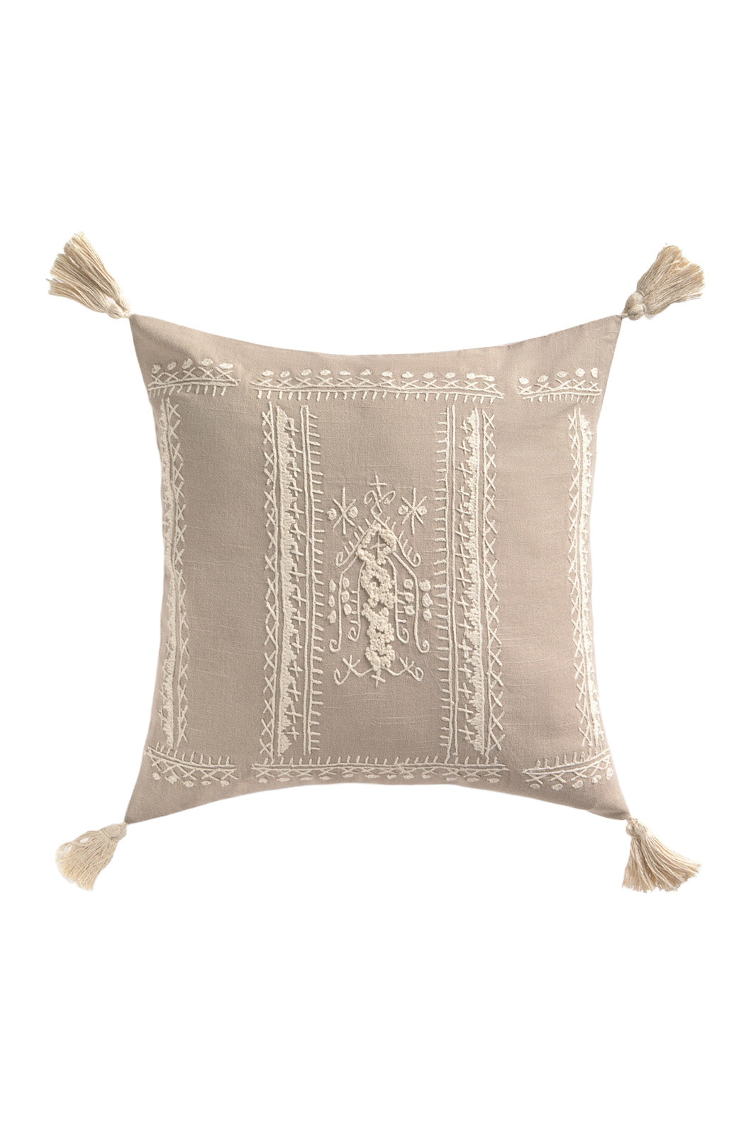 Calma House Kussenhoes Traste - Steenkleur - 45x45