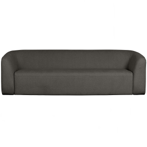 WOOOD 3-zits bank Sloping – PE – Grijs/zwart Melange – 77x240x87 WOOOD 3-zits bank Sloping – PE – Grijs/zwart Melange – 77x240x87
