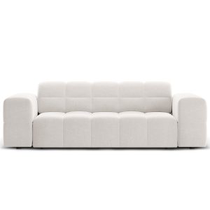 Cosmopolitan Design Bank Chicago 2-zits, chenille lichtgrijs – 102×178