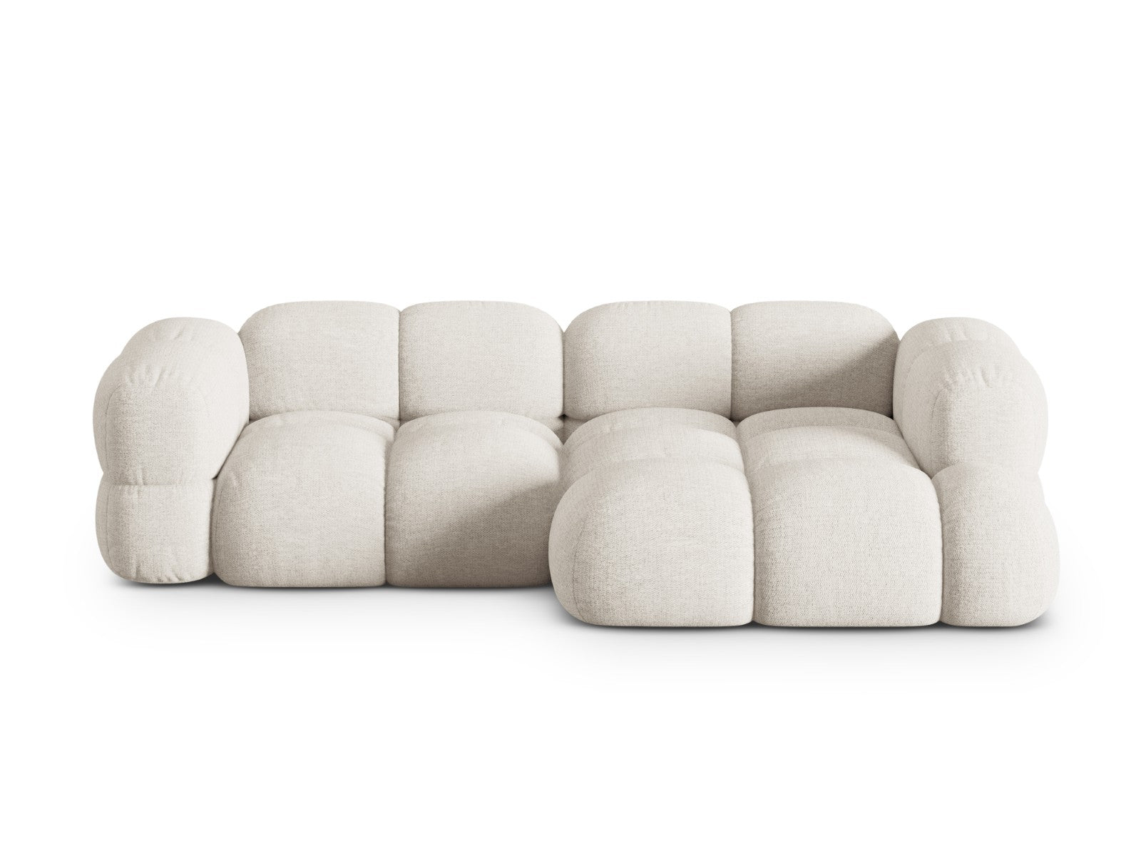 Cosmopolitan Design rechter hoekbank Loretto 3-zits, structurele stof