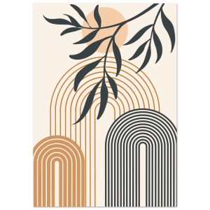 Artfulprints Poster Boho – Sunset arches – A4 21×29.7 cm – Meerkleurig Artfulprints Poster Boho – Sunset arches – A4 21×29.7 cm – Meerkleurig