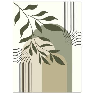 Artfulprints Poster Boho – Olive lines – 30×40 cm – Groen Artfulprints Poster Boho – Olive lines – 30×40 cm – Groen