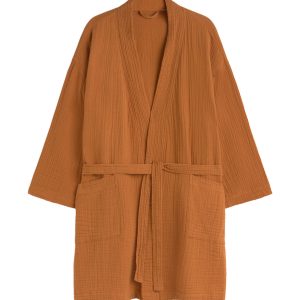 Calma House Badjas Tierra – Aardekleur – Taille L/XL Calma House Badjas Tierra – Aardekleur – Taille L/XL
