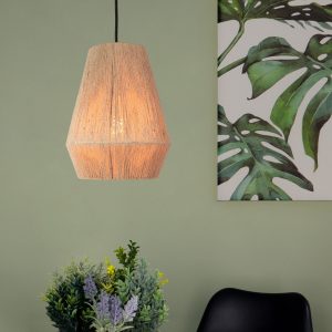EGLO hanglamp Alderney – e27 – ø 30 cm – zwart/bruin EGLO hanglamp Alderney – e27 – ø 30 cm – zwart/bruin