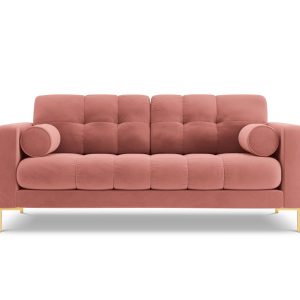 Cosmopolitan Design Bank Bali 2-zits, flueel, roze – 96x152x75cm Cosmopolitan Design Bank Bali 2-zits, flueel, roze – 96x152x75cm