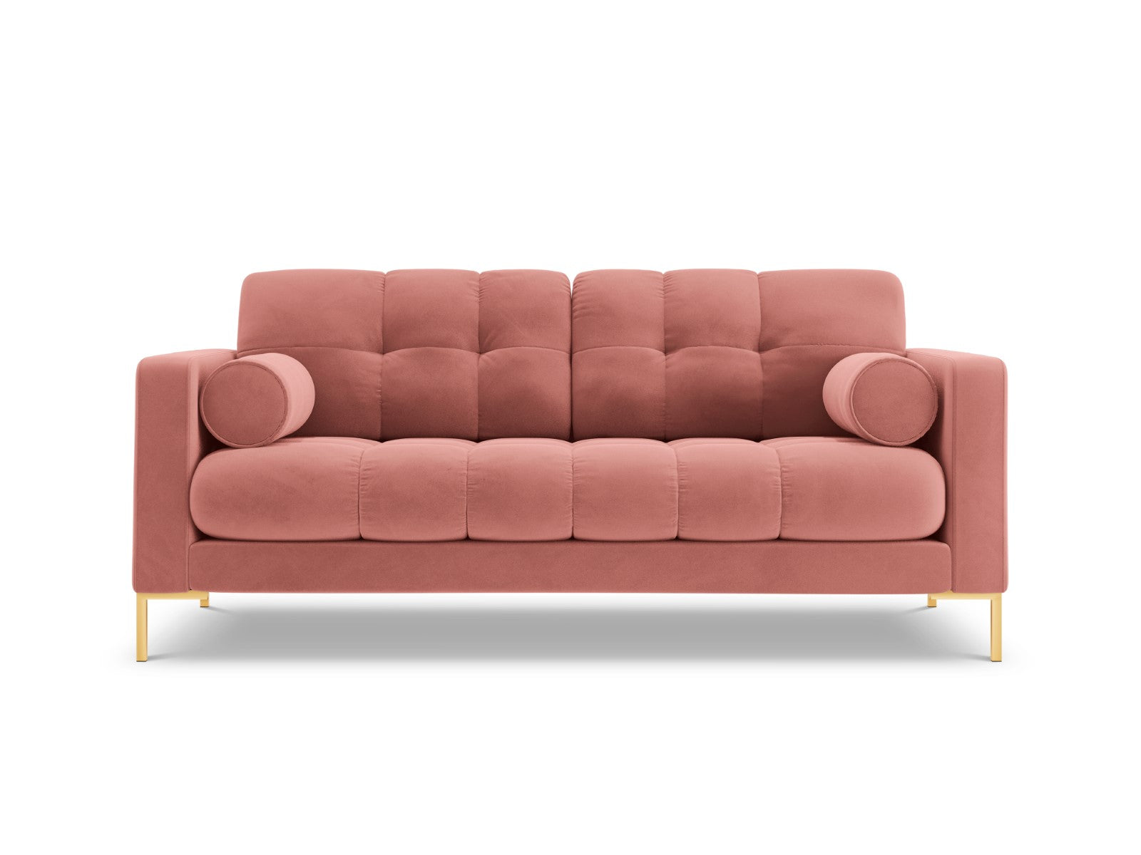 Cosmopolitan Design Bank Bali 2-zits, flueel, roze - 96x152x75cm
