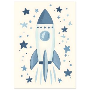 Artfulprints Poster Avontuurlijke ruimtevaart – A4 21×29.7 cm – Blauw Artfulprints Poster Avontuurlijke ruimtevaart – A4 21×29.7 cm – Blauw
