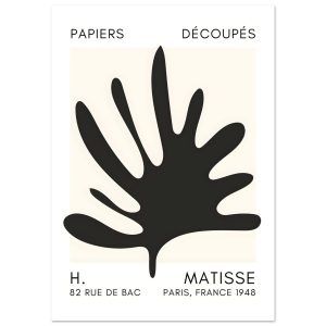 Artfulprints Poster Matisse – Coral drift black – A4 21×29.7 cm – Zwar Artfulprints Poster Matisse – Coral drift black – A4 21×29.7 cm – Zwar