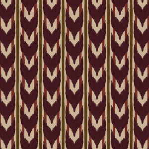 Catchii Behang Maison Artisan Ikat wijn rood Catchii Behang Maison Artisan Ikat wijn rood