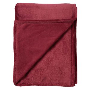 BILLY – Plaid 150×200 cm – flannel fleece – superzacht – Merlot – rood BILLY – Plaid 150×200 cm – flannel fleece – superzacht – Merlot – rood