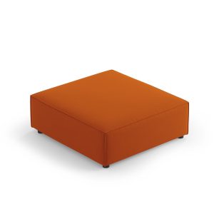 Cosmopolitan Design Poef Arendal flueel, terracotta – 80x102x40cm