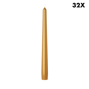 Bolsius gladde dinerkaarsen metallic – goud – 24,5 cm Bolsius gladde dinerkaarsen metallic – goud – 24,5 cm