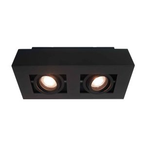 Artdelight spot Bosco – 2 lichts – 25 x 8.6 cm – zwart Artdelight spot Bosco – 2 lichts – 25 x 8.6 cm – zwart