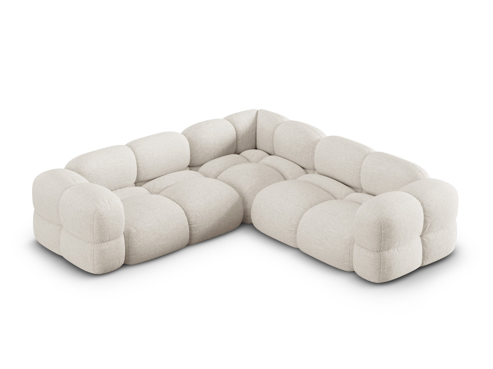 Cosmopolitan Design Symmetrische hoekbank Loretto 4-zits, structurele
