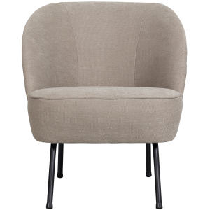 WOOOD fauteuil Vogue- Geweven stof – Zand – 69x57x70 WOOOD fauteuil Vogue- Geweven stof – Zand – 69x57x70