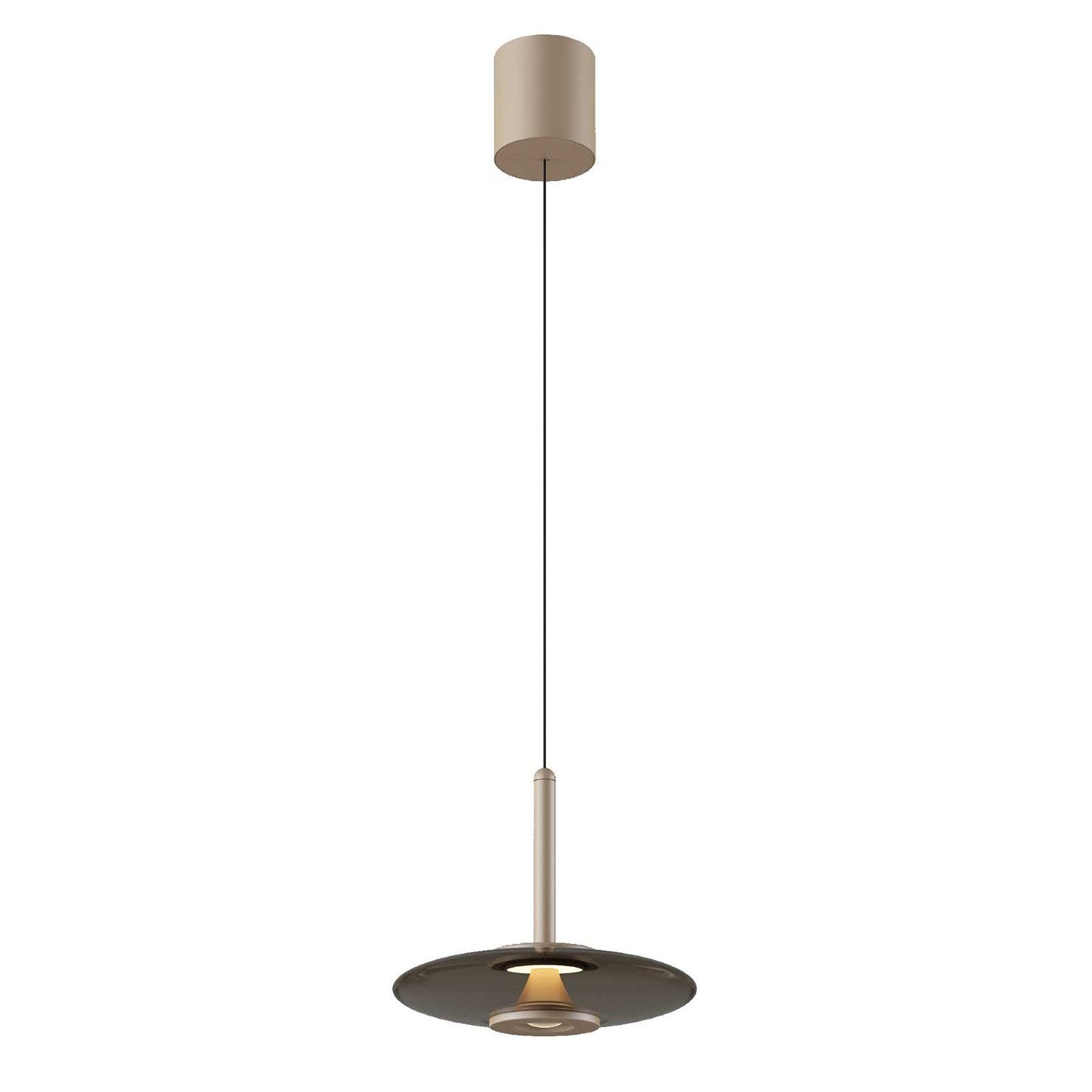 Artdelight hanglamp Madison - 1 lichts - 22 x 200 cm - champagne