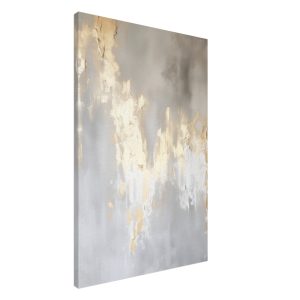 Artfulprints Canvas Abstract – Golden touch canvas – 60×90 cm – Grijs Artfulprints Canvas Abstract – Golden touch canvas – 60×90 cm – Grijs