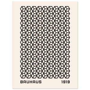 Artfulprints Poster Bauhaus – 1919 beehive – 30×40 cm – Zwart / Wit Artfulprints Poster Bauhaus – 1919 beehive – 30×40 cm – Zwart / Wit