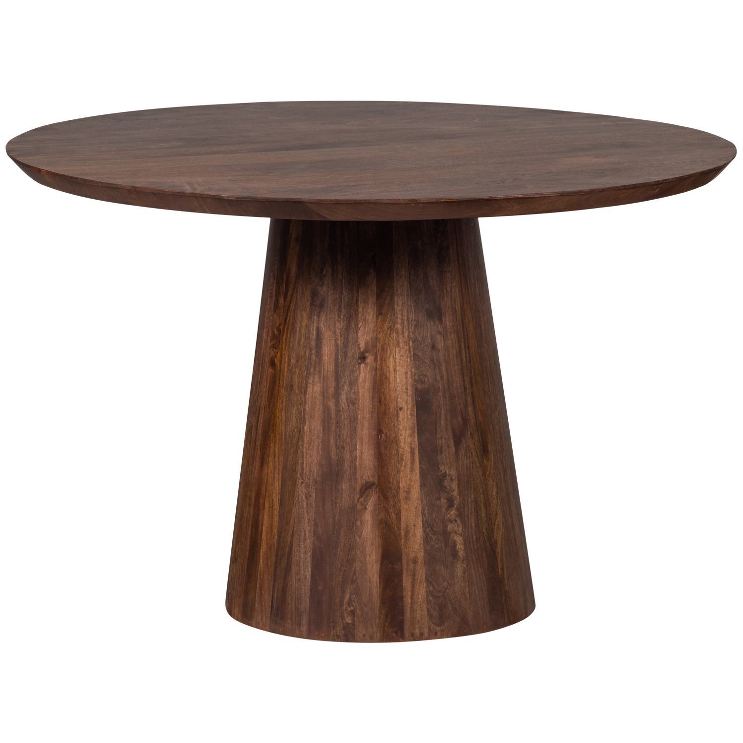 WOOOD eetkamertafel Limit - Mangohout - Walnoot - 76x130x130