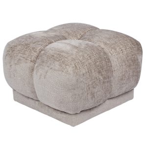DÉJA Living Poef Timéo – Taupe – Stof – 64x64x41cm DÉJA Living Poef Timéo – Taupe – Stof – 64x64x41cm