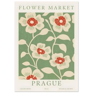 Artfulprints Poster Flower market – Prague I – A4 21×29.7 cm – Meerkle Artfulprints Poster Flower market – Prague I – A4 21×29.7 cm – Meerkle