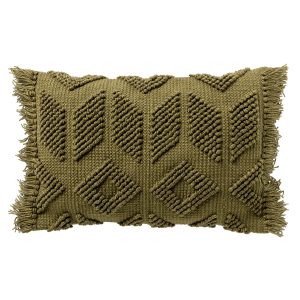 ODIN – kussenhoes 40×60 cm – tufted patroon – duurzaam – Olive Branch ODIN – kussenhoes 40×60 cm – tufted patroon – duurzaam – Olive Branch