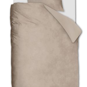 Ambiante Dekbedovertrek Velvety – 140 x 200/220 cm – Zand Ambiante Dekbedovertrek Velvety – 140 x 200/220 cm – Zand
