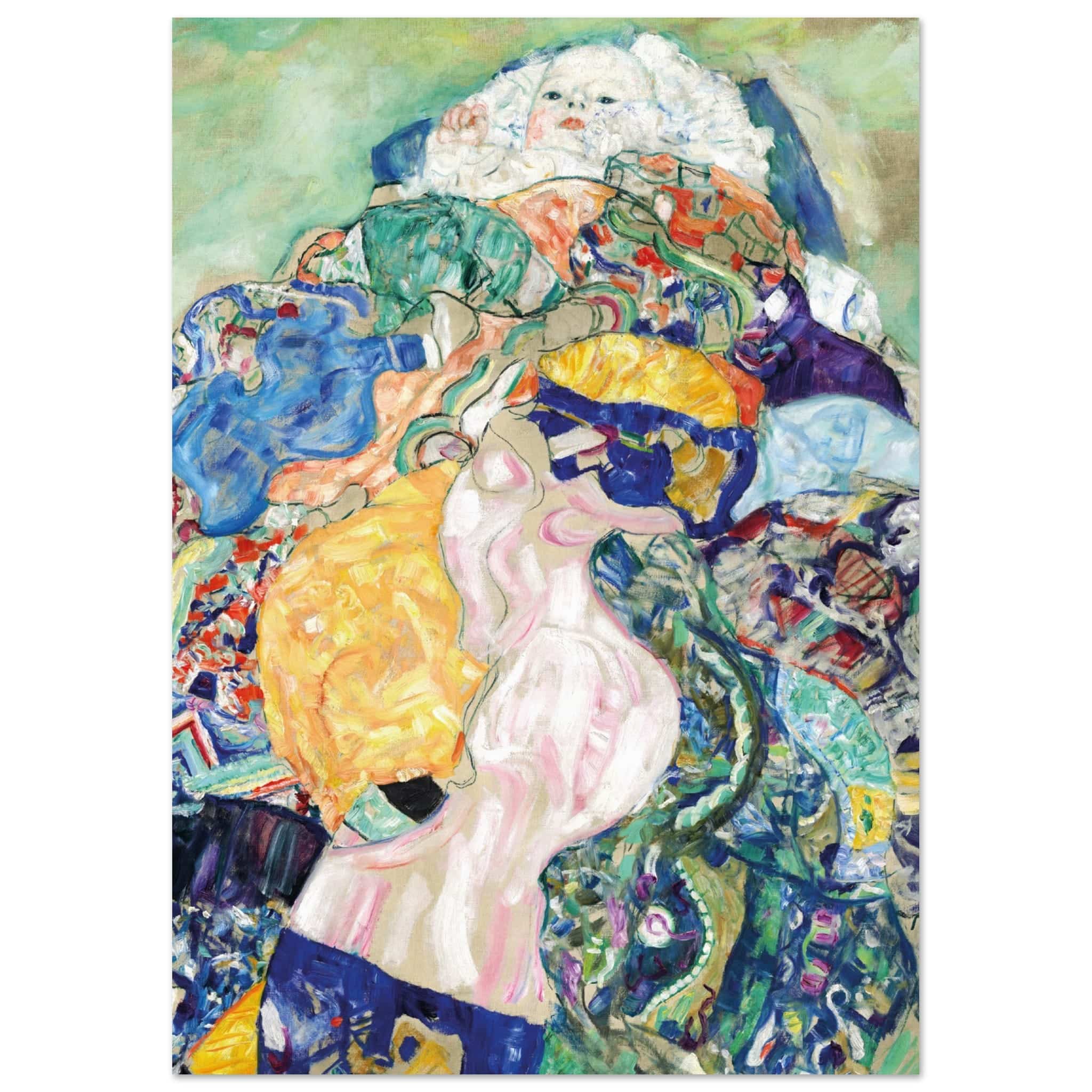 Artfulprints Poster Gustav Klimt - Infant - A4 21x29.7 cm - Meerkleuri