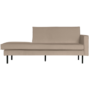 WOOOD daybed rechts Rodeo – Velvet – Khaki – 85x203x86 WOOOD daybed rechts Rodeo – Velvet – Khaki – 85x203x86