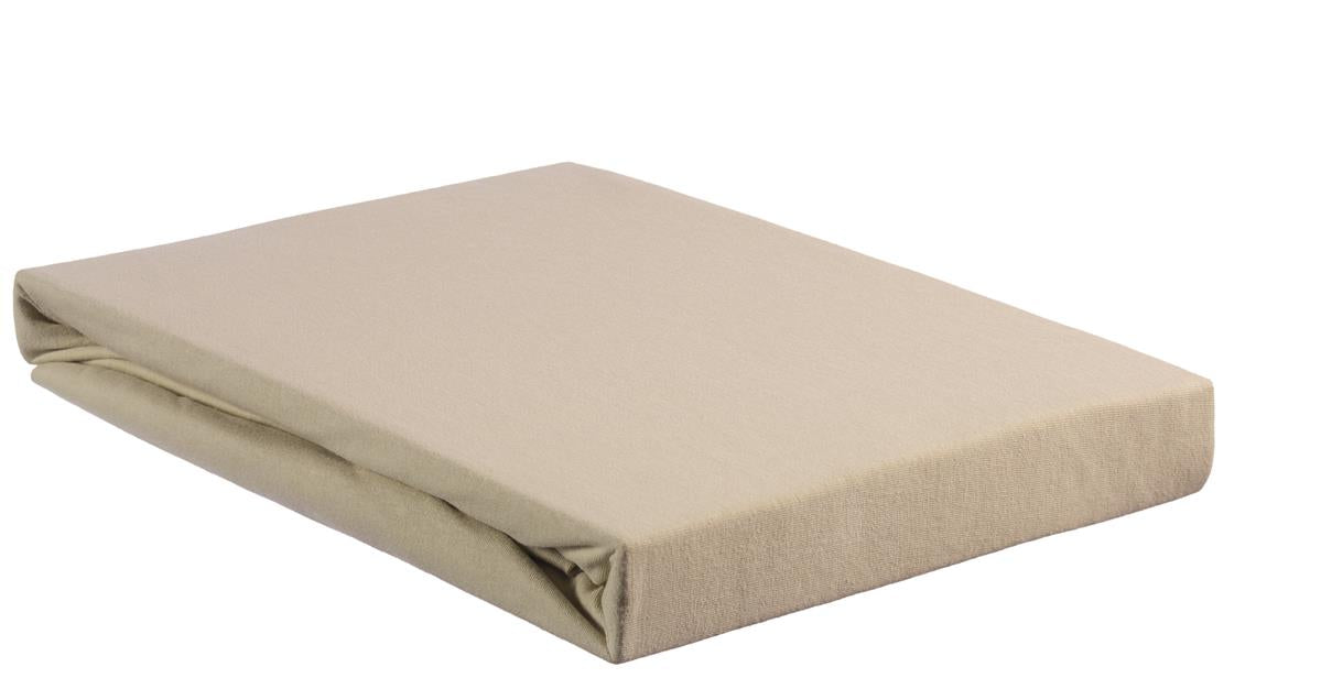 Beddinghouse - Jersey - Split-topper - Hoeslaken - 160x220 cm - Zand
