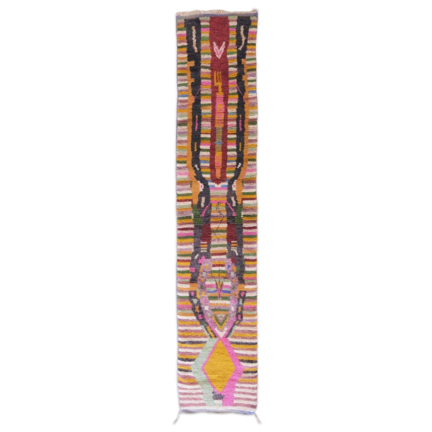 AFK Living vloerkleed Berber - handgemaakt - Wol - 72 x 355 cm