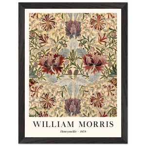 Artfulprints Poster met Lijst William Morris – Honeysuckle III 1886 –