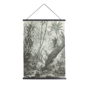 Art for the Home Textielposter – Jungle Amazone – 80x60cm Art for the Home Textielposter – Jungle Amazone – 80x60cm
