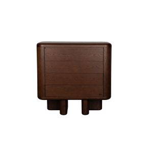 Dutchbone Herman Ladekast/ Opbergkast Hout Walnoot kleur Bruin Dutchbone Herman Ladekast/ Opbergkast Hout Walnoot kleur Bruin
