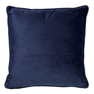 FINN – sierkussen 45×45 cm – velvet – effen kleur – Insignia Blue – do