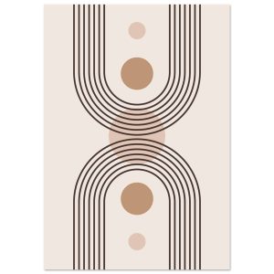 Artfulprints Poster Boho – Central calm – 70×100 cm – Grijs Artfulprints Poster Boho – Central calm – 70×100 cm – Grijs