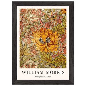 Artfulprints Poster met Lijst William Morris – Honeysuckle II 1876 – A
