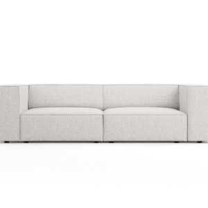 Cosmopolitan Design Bank Arendal 3-zits, chenille, lichtgrijs – 102×20 Cosmopolitan Design Bank Arendal 3-zits, chenille, lichtgrijs – 102×20