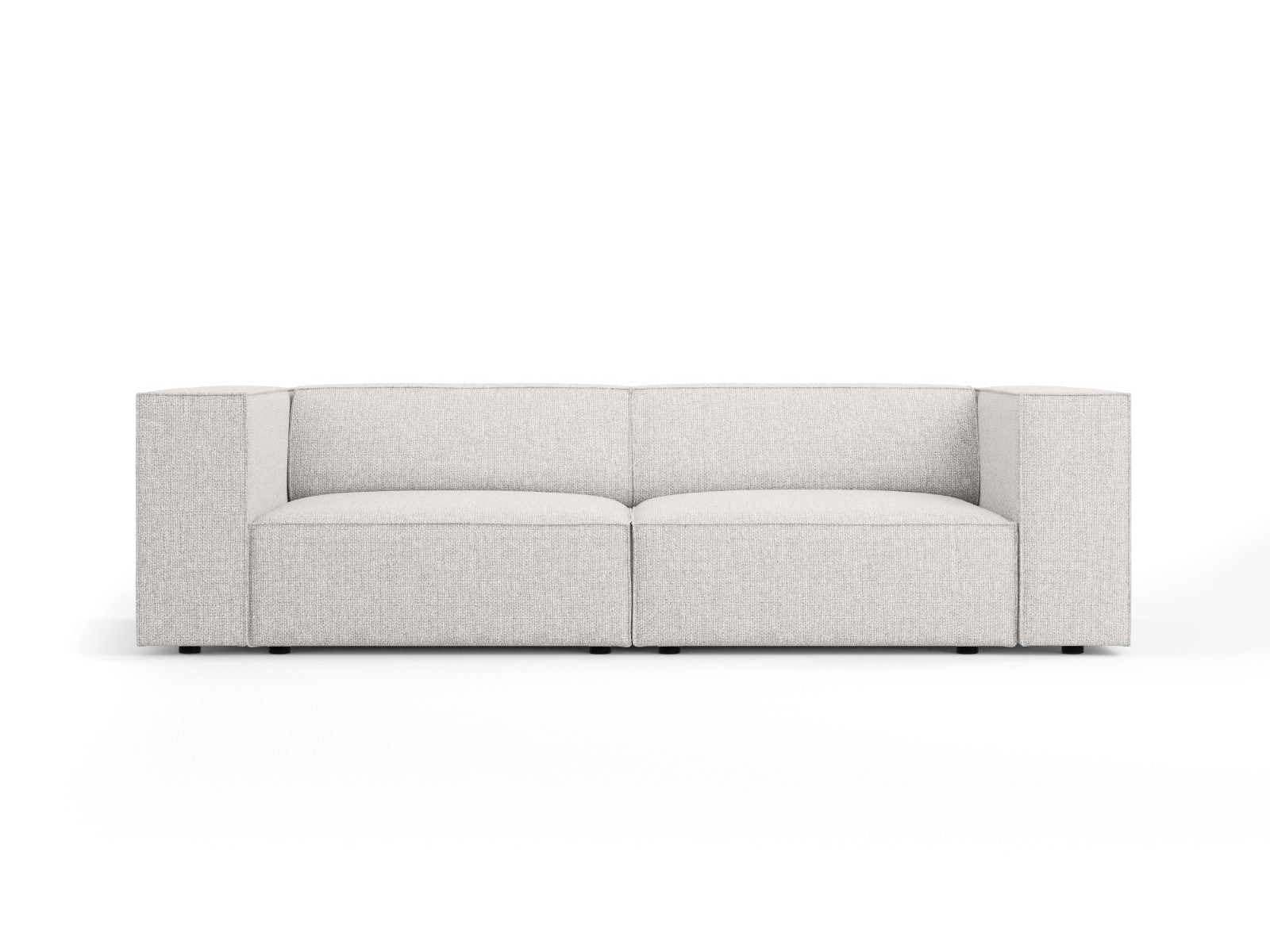 Cosmopolitan Design Bank Arendal 3-zits, chenille, lichtgrijs - 102x20