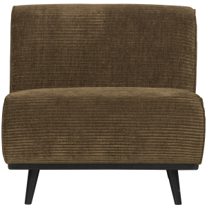 WOOOD 1-zits element Statement – Ribstof – Rock – 77x79x93 WOOOD 1-zits element Statement – Ribstof – Rock – 77x79x93