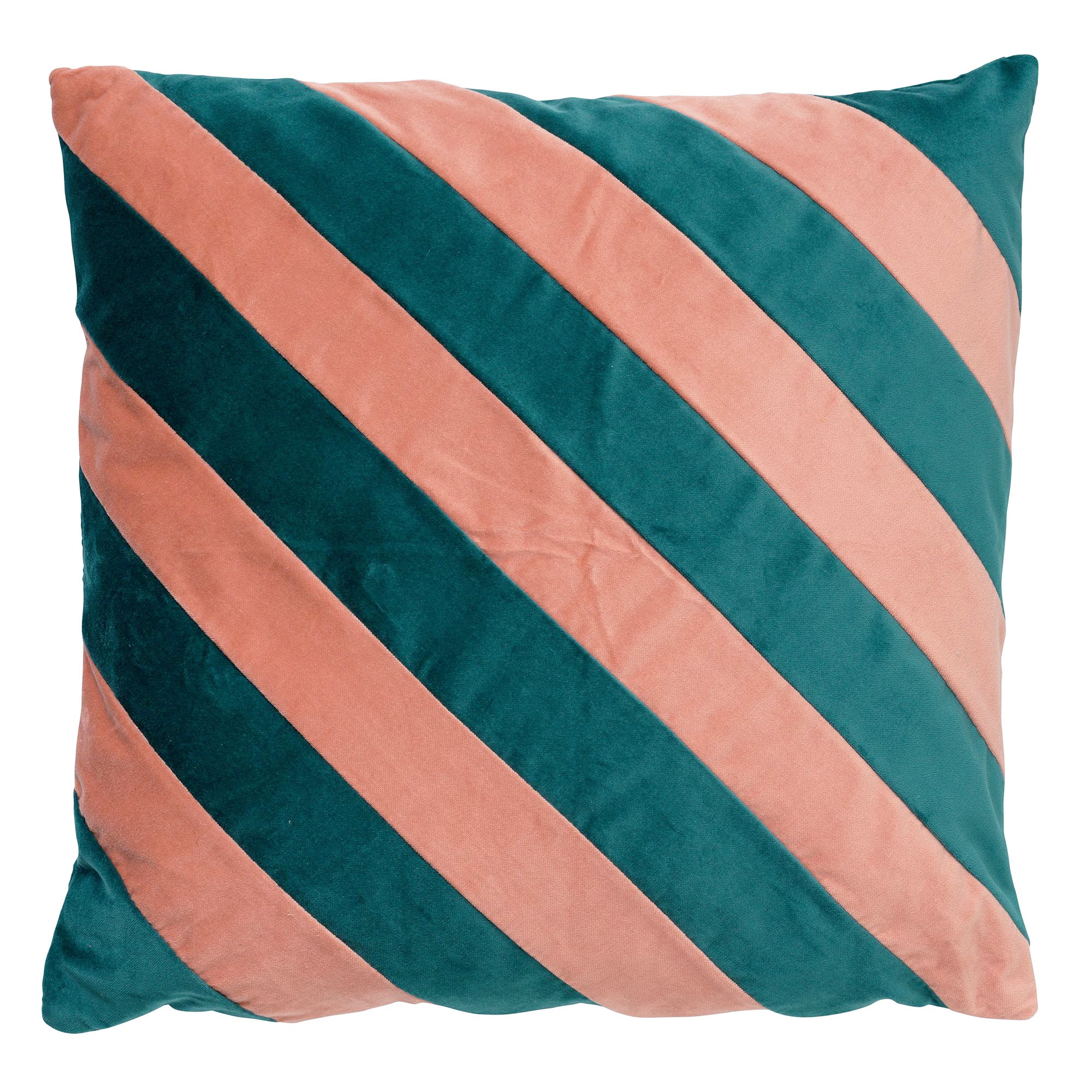 PEBBE - Sierkussen velvet 45x45 cm - sagebrush green - groen - roze -