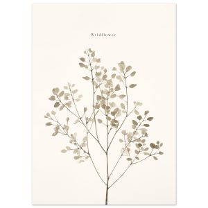 Artfulprints Poster Wildflower – 50×70 cm – Taupe Artfulprints Poster Wildflower – 50×70 cm – Taupe