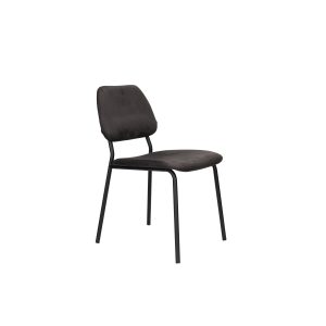 Dutchbone Darby Eetkamerstoelen Zwart – Set van 2