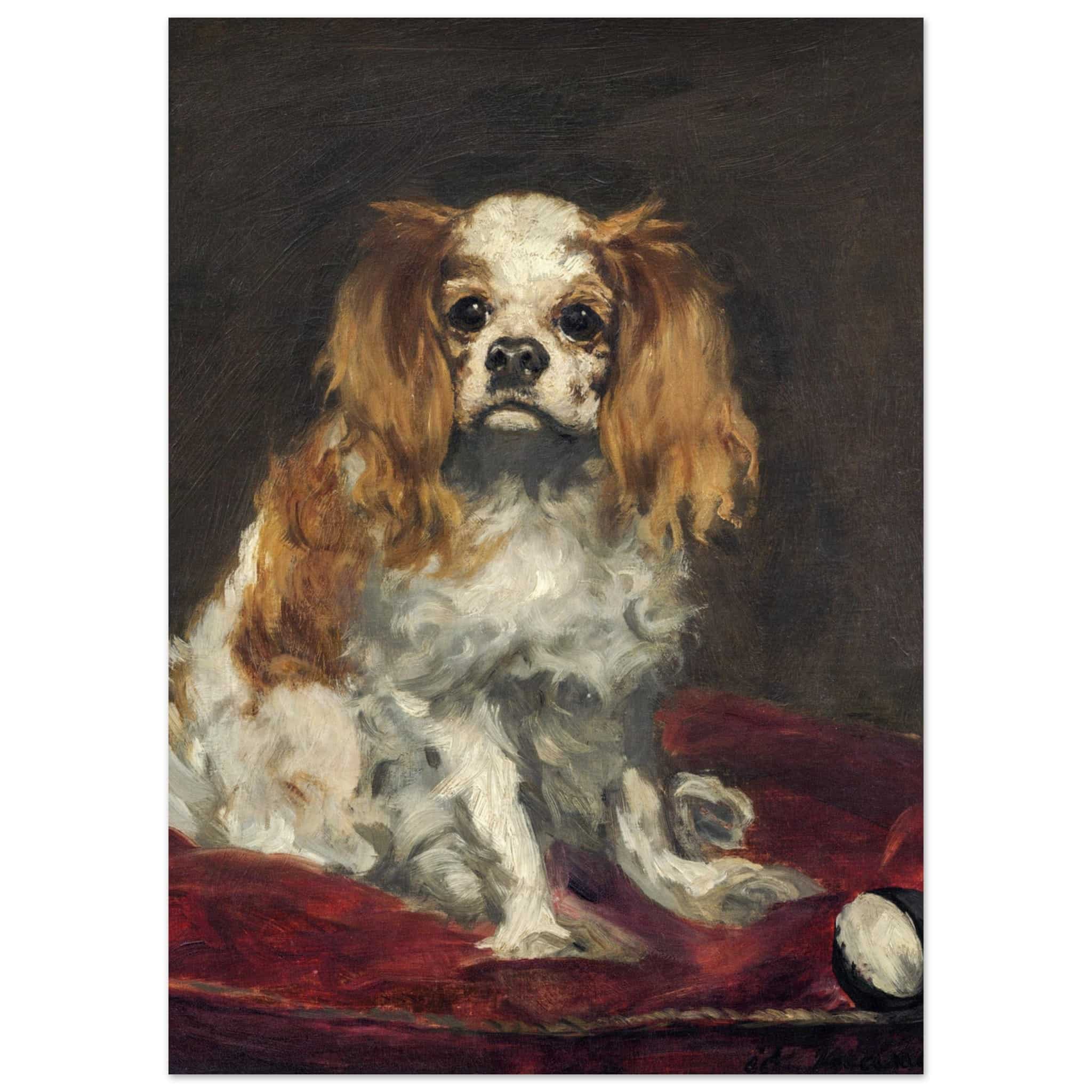 Artfulprints Poster Edouard Manet - A King Charles Spaniel - 50x70 cm
