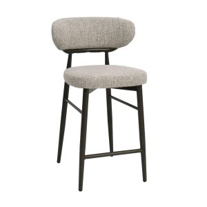DÉJA Living Barstoel Milan – Beige/Brons – Zithoogte 65cm – Set van 2 DÉJA Living Barstoel Milan – Beige/Brons – Zithoogte 65cm – Set van 2