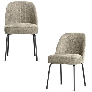 WOOOD eetkamerstoelen Vogue – Velvet – Wheatfield – Set van 2