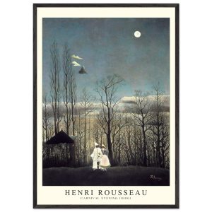 Artfulprints Poster met Lijst Henri Rousseau – Carnival evening – 70×1 Artfulprints Poster met Lijst Henri Rousseau – Carnival evening – 70×1