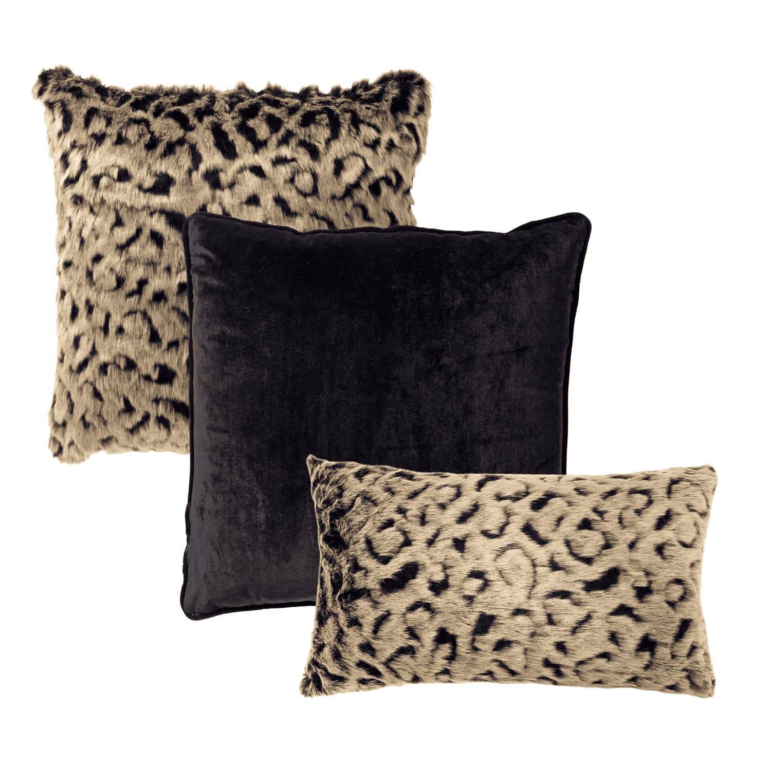 KUSSENSET - 3-delig - Keyan - 45x45 cm, 30x50 cm - inclusief binnenkus